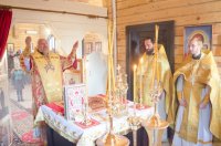 В Неделю 36-ю по Пятидесятнице Преосвященнейший Стефан возглавил Божественную Литургию в  приходе храма свв.блгг.кнн. Петра и Февронии Муромских г.Гомеля