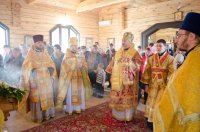 В Неделю 36-ю по Пятидесятнице Преосвященнейший Стефан возглавил Божественную Литургию в  приходе храма свв.блгг.кнн. Петра и Февронии Муромских г.Гомеля