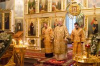 Божественная литургия в Свято-Петро-Павловском кафедральном соборе г.Гомеля