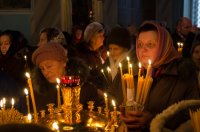 Божественная литургия в праздник Сретения Господня