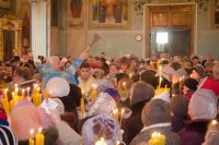 Божественная литургия в праздник Сретения Господня