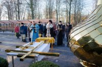 Преосвященнейший Стефан возглавил чин освящения крестов в храме св.вмч.Георгия Победоносца г.Гомеля