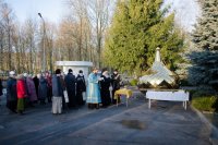 Преосвященнейший Стефан возглавил чин освящения крестов в храме св.вмч.Георгия Победоносца г.Гомеля