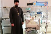 Священнослужитель посетил Отделение анестезиологии и реанимации  Гомельской областной детской клинической больницы