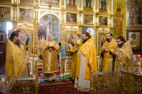 Божественная литургия в день памяти преподобного Варсонофия Великого