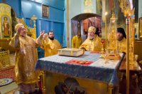 Божественная литургия в день памяти преподобного Варсонофия Великого