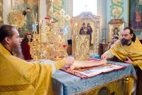 Божественная литургия в день памяти преподобного Варсонофия Великого