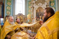 Божественная литургия в день памяти преподобного Варсонофия Великого