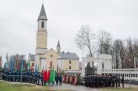 Преосвященнейший Стефан принял участие в торжественном митинге ко Дню защитников Отечества и Вооруженных Сил Беларуси