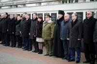 Преосвященнейший Стефан принял участие в торжественном митинге ко Дню защитников Отечества и Вооруженных Сил Беларуси