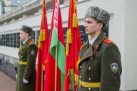 Преосвященнейший Стефан принял участие в торжественном митинге ко Дню защитников Отечества и Вооруженных Сил Беларуси