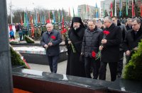 Преосвященнейший Стефан принял участие в торжественном митинге ко Дню защитников Отечества и Вооруженных Сил Беларуси