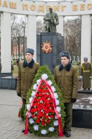 Преосвященнейший Стефан принял участие в торжественном митинге ко Дню защитников Отечества и Вооруженных Сил Беларуси