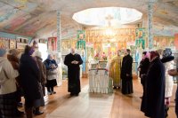 Рабочий визит в храм Архангела Михаила д.Хальч Рабочий визит в храм Архангела Михаила д.Хальч