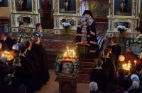 Преосвященнейший Стефан совершил вечерню с чином прощения Преосвященнейший Стефан совершил вечерню с чином прощения