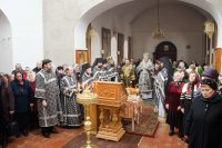 Божественная литургия Преждеосвященных Даров в Свято-Никольском мужском монастыре г.Гомеля