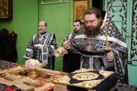 Божественная литургия Преждеосвященных Даров в Свято-Никольском мужском монастыре г.Гомеля