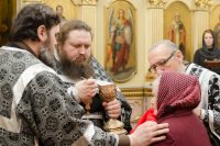 Божественная литургия Преждеосвященных Даров в Свято-Никольском мужском монастыре г.Гомеля