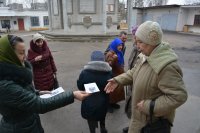 В храме прп. Серафима Саровского в г. Гомеле прошла акция по раздаче листовок с «Чимбаевским» посланием епископа Тихона (Шарапова)