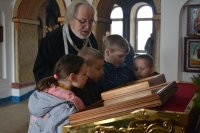 Камерность храма, уникальные росписи в византийском стиле оставили неизгладимые впечатления в душах детей