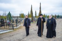 Рабочая поездка епископа Стефана в строящийся храм вмч. Димитрия Солунского