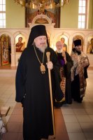 Освящение крестов и куполов в приходе  храма Архангела Михаила, п.Костюковка