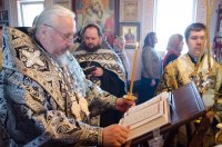 Преосвященнейший Стефан совершил в храме св.мч. Иоанна Воина г.Жлобина пассию