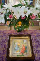 Божественная литургия в день отдания праздника Благовещения Пресвятой Богородицы и Собора Архангела Гавриила