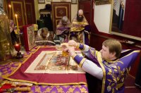 Божественная литургия  в Четверок Великого канона и день памяти прп. Марии Египетской