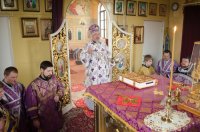 Божественная литургия Преждеосвященных Даров в храме Преображения Господня г.Гомеля