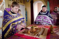 Божественная литургия Преждеосвященных Даров в храме Преображения Господня г.Гомеля