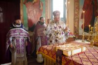 Божественная литургия Преждеосвященных Даров в храме Преображения Господня г.Гомеля