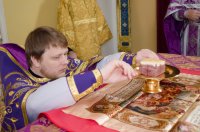 Божественная литургия Преждеосвященных Даров в храме Преображения Господня г.Гомеля