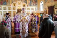 Божественная литургия Преждеосвященных Даров в храме Преображения Господня г.Гомеля