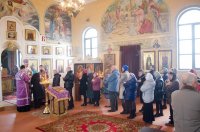 Божественная литургия Преждеосвященных Даров в храме Преображения Господня г.Гомеля