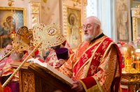 Соборное богослужение духовенства Гомельской епархии в Светлую Седмицу