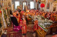 Соборное богослужение духовенства Гомельской епархии в Светлую Седмицу