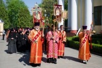 Соборное богослужение духовенства Гомельской епархии в Светлую Седмицу