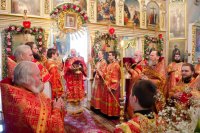 Соборное богослужение духовенства Гомельской епархии в Светлую Седмицу