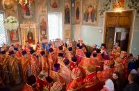 Соборное богослужение духовенства Гомельской епархии в Светлую Седмицу
