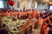 Соборное богослужение духовенства Гомельской епархии в Светлую Седмицу