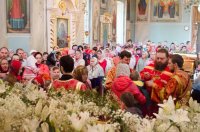 Соборное богослужение духовенства Гомельской епархии в Светлую Седмицу