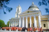 Соборное богослужение духовенства Гомельской епархии в Светлую Седмицу