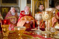 Соборное богослужение духовенства Гомельской епархии в Светлую Седмицу