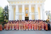 Соборное богослужение духовенства Гомельской епархии в Светлую Седмицу