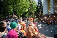 Соборное богослужение духовенства Гомельской епархии в Светлую Седмицу