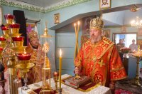 Божественная литургия в день памяти прп. Амфилохия Почаевского