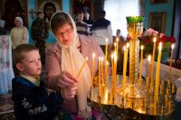 Божественная литургия в день памяти прп. Амфилохия Почаевского