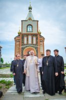 Владыка посетил часовню иконы Божией Матери «Достойно есть» у памятного знака операции «Багратион»