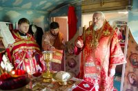 Божественная литургия в день празднования иконы Божией Матери "Нечаянная радость"